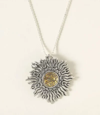 Bismuth Sun Necklace