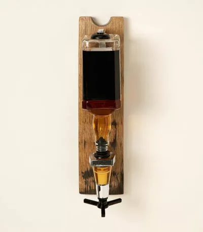 Bourbon Barrel Stave Liquor Dispenser