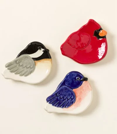 Ceramic Bird Dishes - Set Of 3