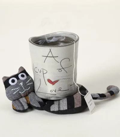 Cozy Cat Scented Mug Warming Coaster