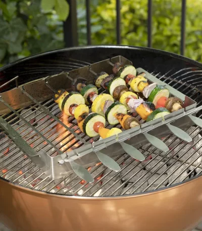 Easy-to-flip Bbq Skewer Rack