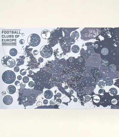 Football Clubs Of Europe Poster