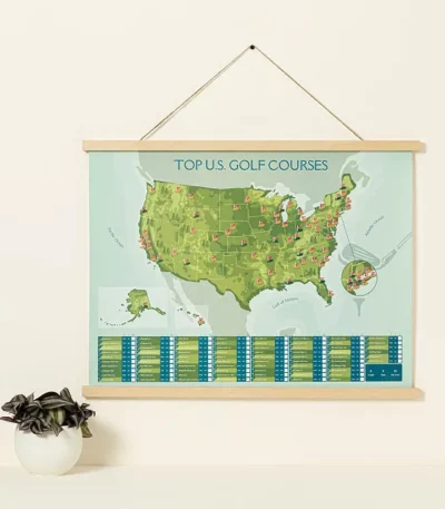 Golfer's Scratch Off Poster
