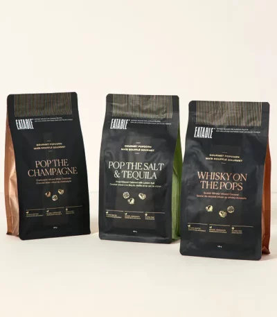 Gourmet Alcohol-infused Popcorn Trio
