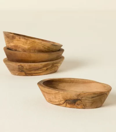 Italian Olivewood Aperitivo Bowls - Set Of 4