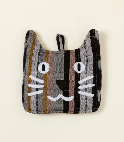 Kitchen Kitten Handwoven Pot Holder