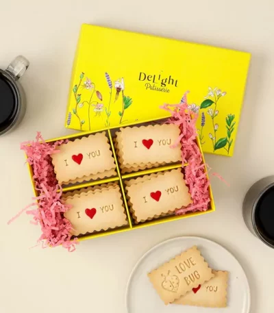 Love Message Shortbread Cookies