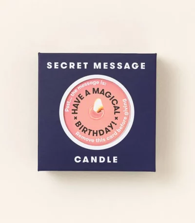 Magical Birthday Secret Message Candle
