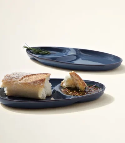 Olive Oil Dipping Plates - Set Of 2
