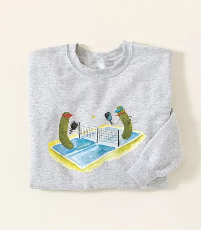 Pickles Playing Pickleball Sweatshirt