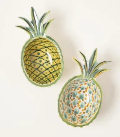 Pineapple Barcart Bowls - Set Of 2