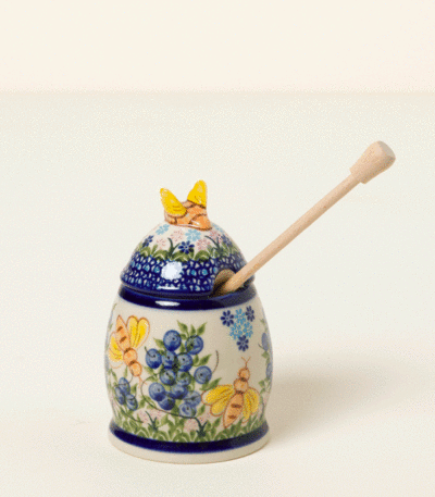 Polish Honey Pot And Dipper