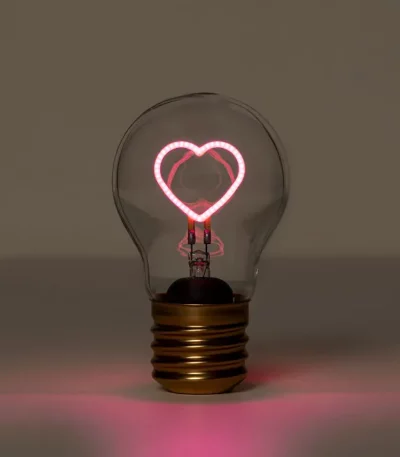 Rechargeable Cordless Magic Heart Light Bulb