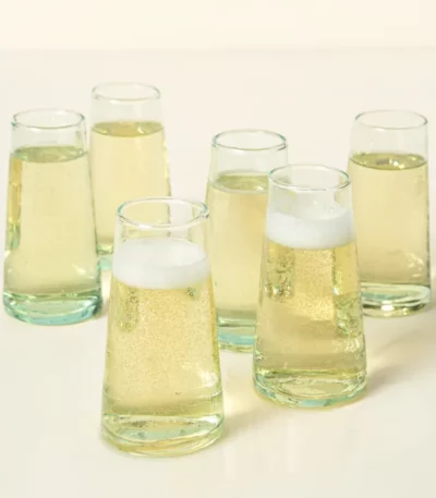 Recycled Stemless Flutes - Set Of 6