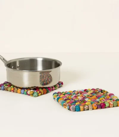 Repurposed Kantha Trivet