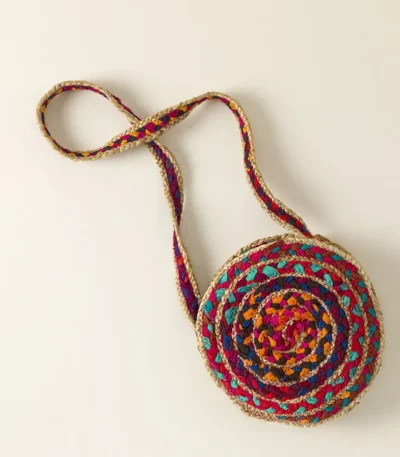 Repurposed Sari Crossbody Bag