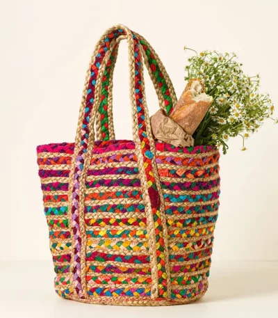 Repurposed Sari Tote Bag