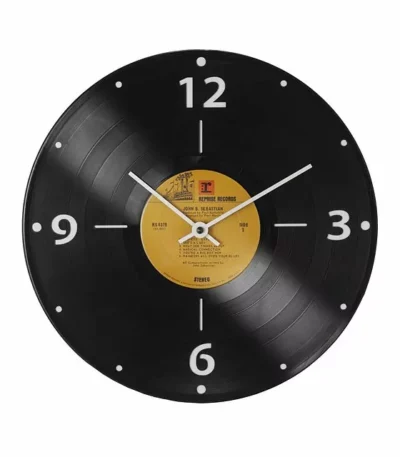 Rock And Roll Record Clock