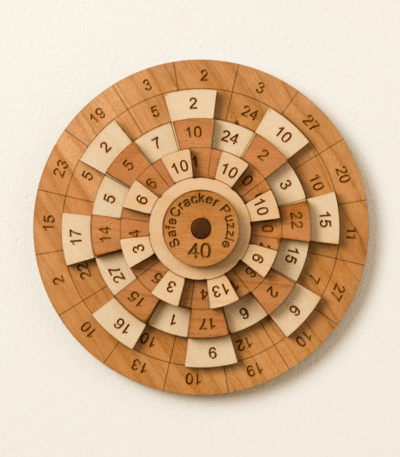 Safe Cracker Number Wheel Puzzle