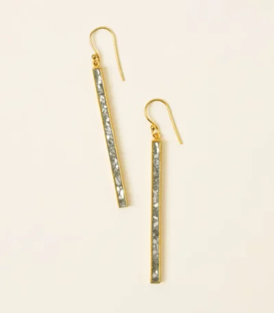 Sliced Raw Diamond Drop Earrings