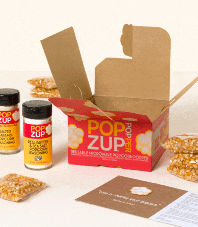 Sweet & Savory Popcorn & Reusable Popper Box