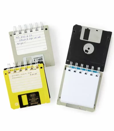 Upcycled Floppy Disk Notebooks - Set Of 3