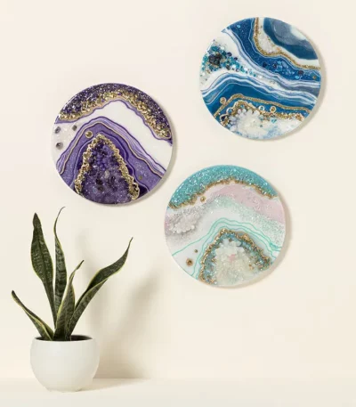 Birth Month Geode Art