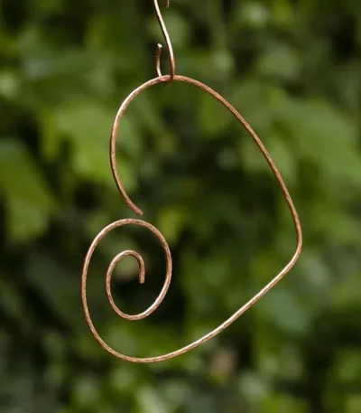 Copper Heart Hummingbird Perch