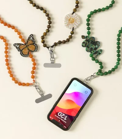 Crossbody Gemstone Phone Chain