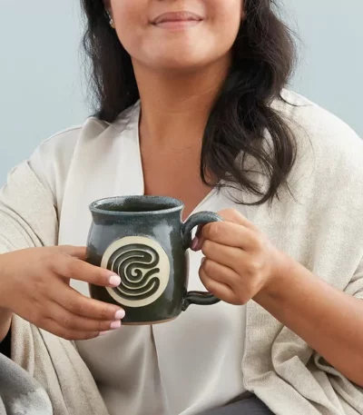 Finger Tracing Meditation Mug