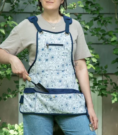 Floral Ergonomic Gardener's Apron