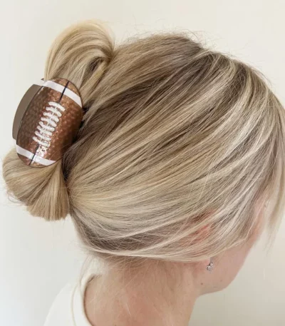 Game Day Football Hair Clip