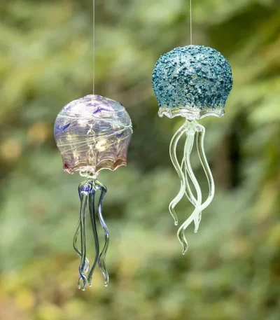 Glass Jellyfish Bells