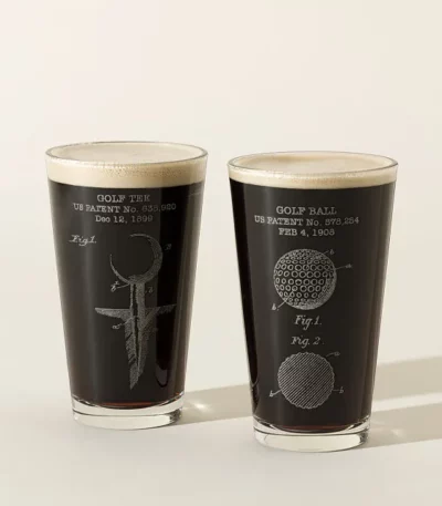 Great Inventions Of Golf Pint Glass