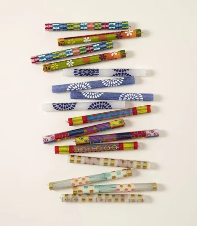 Hand-painted South African Taper Candles