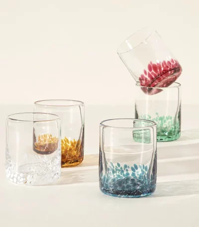 Handmade Birthstone Rocks Glasses