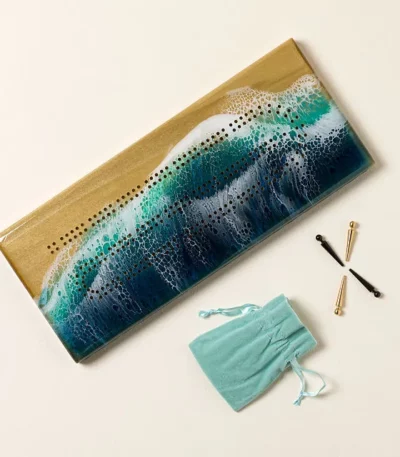 Handmade Coastal Cribbage Board