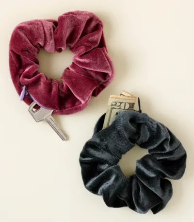 Hidden Pocket Scrunchies - Set Of Two