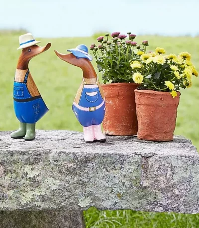His & Hers Gardener Duckies
