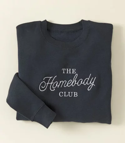 Homebody Club Embroidered Sweatshirt