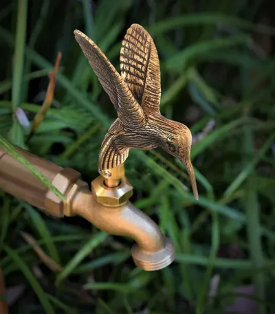 Hummingbird Faucet Handle