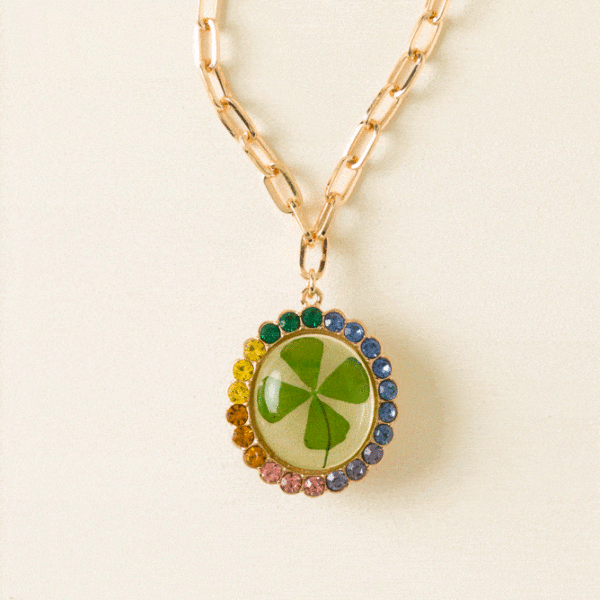 Kids Lucky Streak 4-leaf Clover Necklace