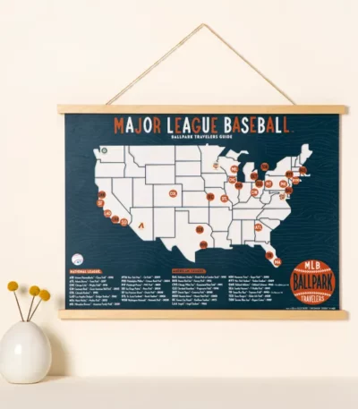 Mlb Ballpark Traveler's Map