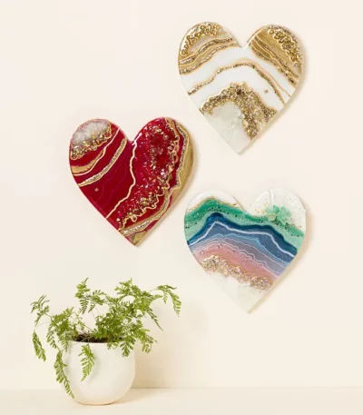 Milestone Anniversary Love Geode Art