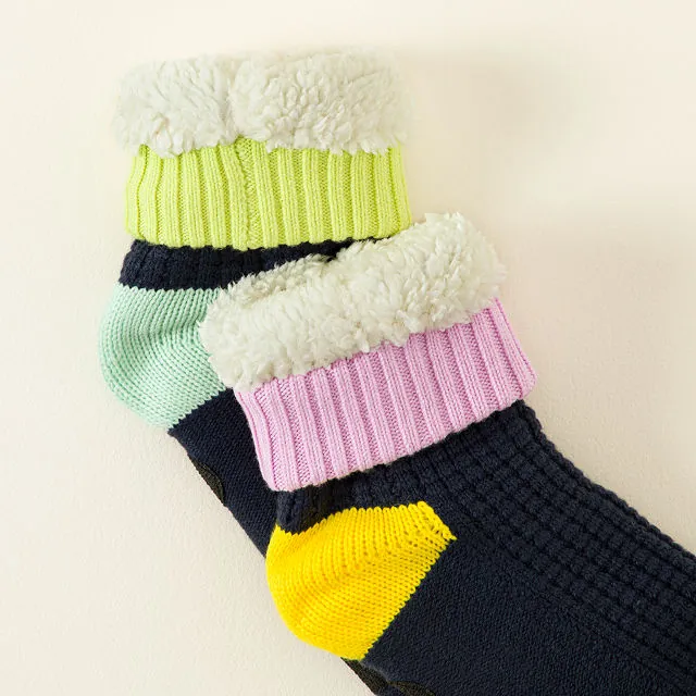 Handmade Gifts 40 Mismatched Fleece Lined Slipper Socks
