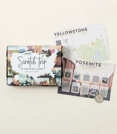 National Park Site Scratch Off Bucket List Cards