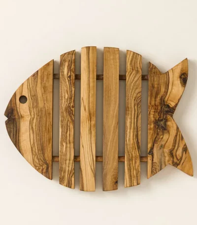 Olivewood Fish Trivet