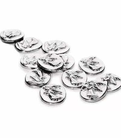 Pewter Angel Coins - Set Of 12
