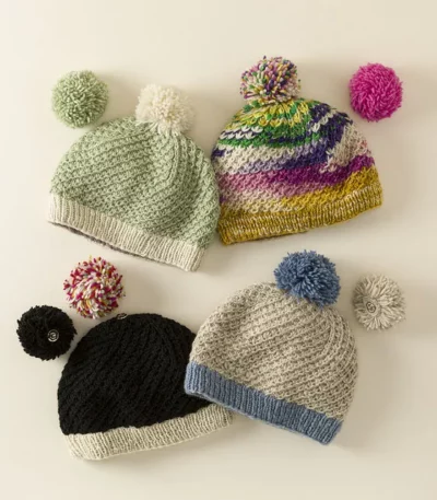 Pick-a-pom Handmade Beanie