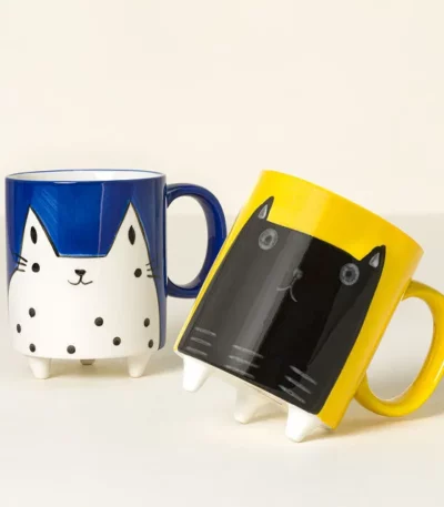 Quirky Cat Footed Mug